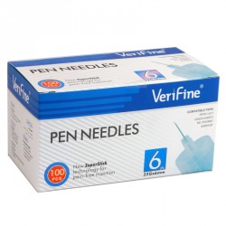 Verifine Igły do penów insulinowych 32G 0,23 x 6mm 100 sztuk